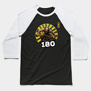 Darts 180 Onehundredandeigthy Yellow Game Champ Baseball T-Shirt